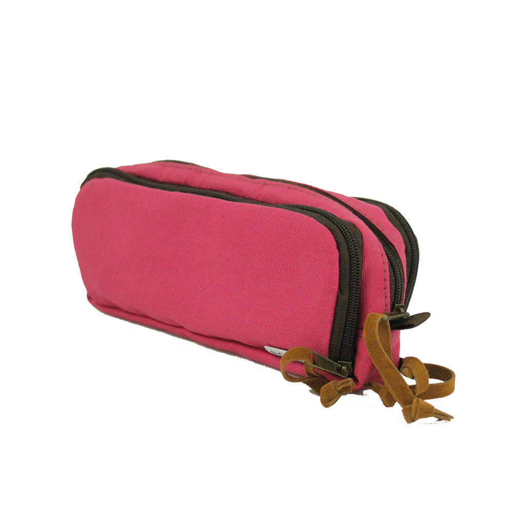 Estojo com 3 repartições - Rosa Pink -  Sabra