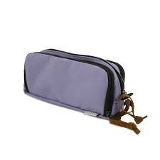 Estojo com 3 repartições - Lilás -  Sabra