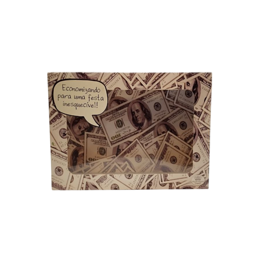 Cofre Economizando para uma Festa Inesquecível - Papel Cartonado - Zenir Dizarz