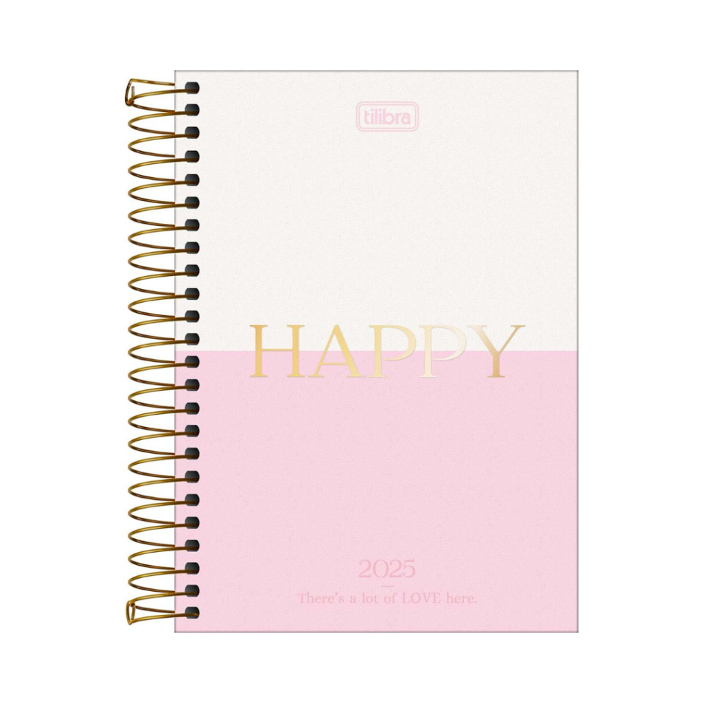 AGENDA HAPPY 2025 - 176 FOLHAS 129x187mm - TILIBRA
