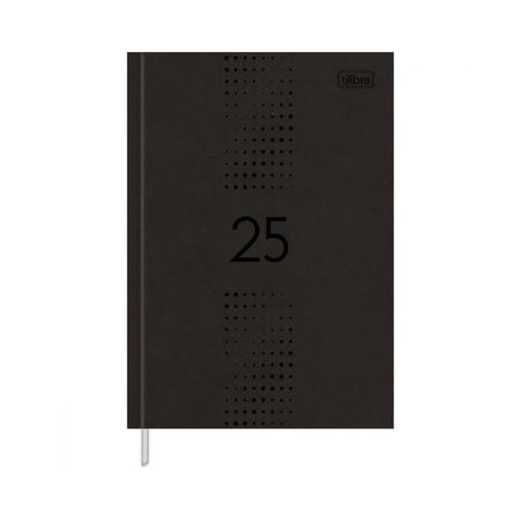 AGENDA COST PRATIKA PRETA 2025 - 176 FOLHAS - 145X205MM - TILIBRA