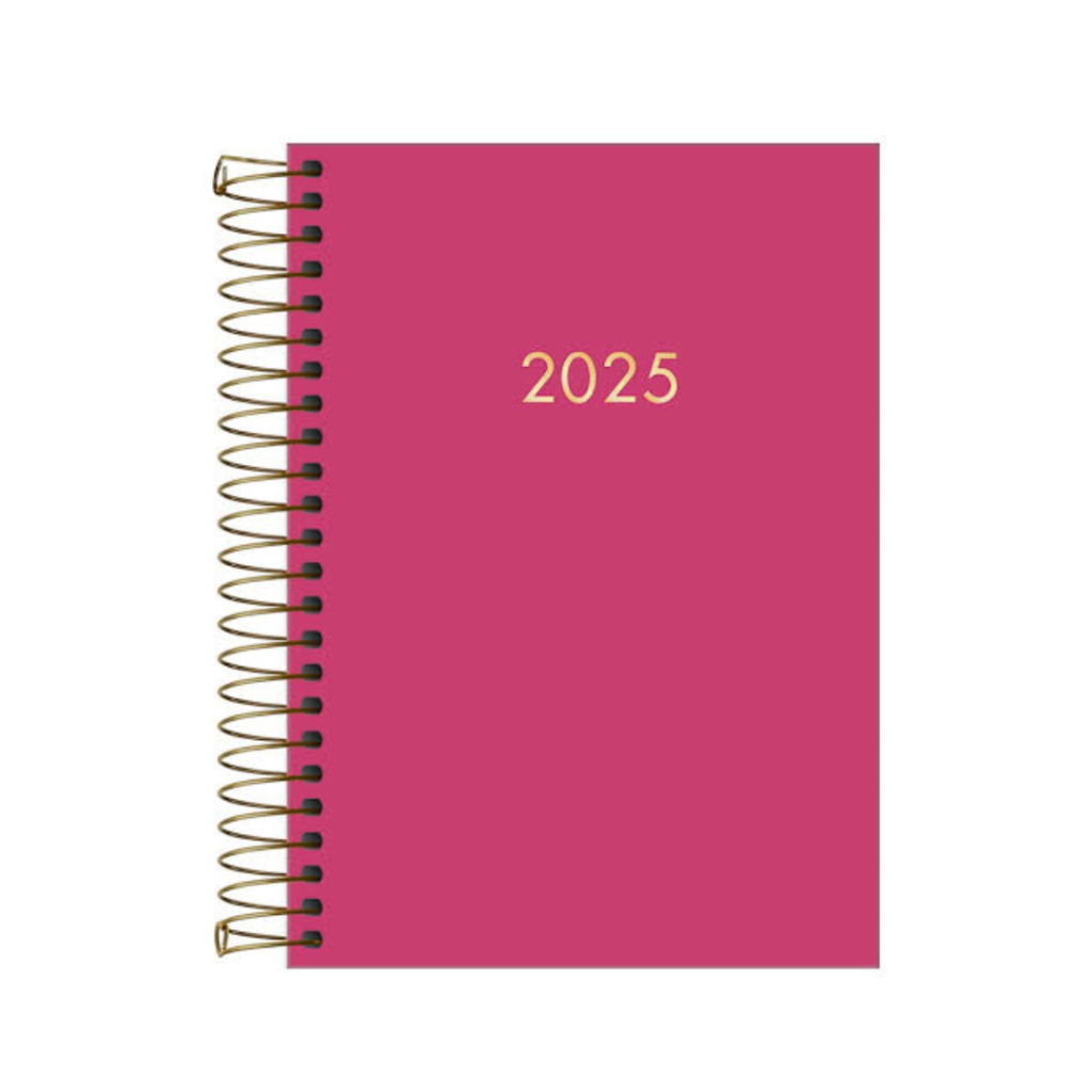 AGENDA ESPIRAL NAPOLI - ROSA - 176 FOLHAS - 129X187MM - TILIBRA