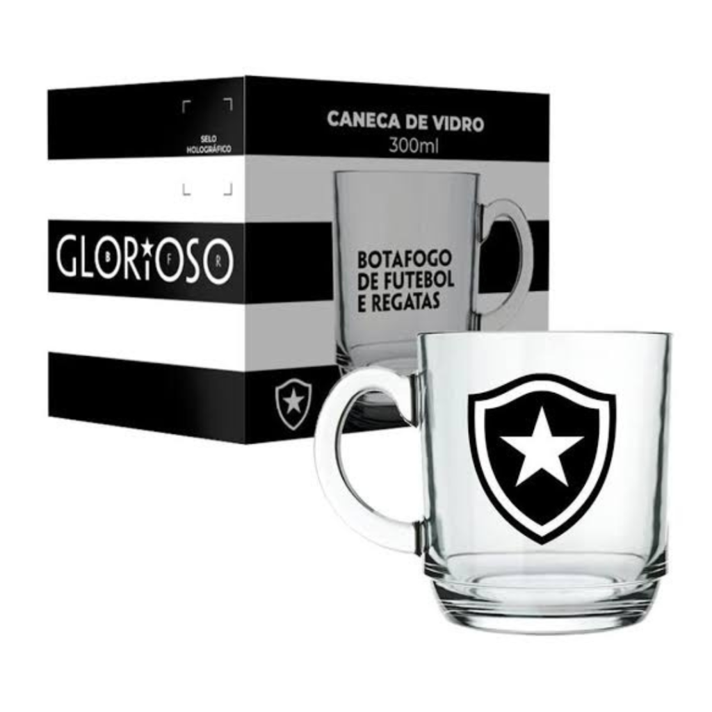 CANECA DE VIDRO ASPEN - BOTAFOGO - BRASFOOT