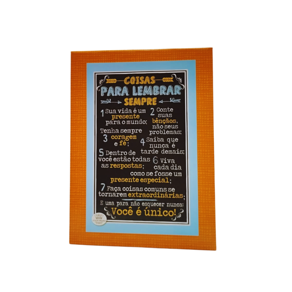 BLOCO DE NOTAS - COISAS PARA LEMBRAR SEMPRE - ZENIR DISARZ