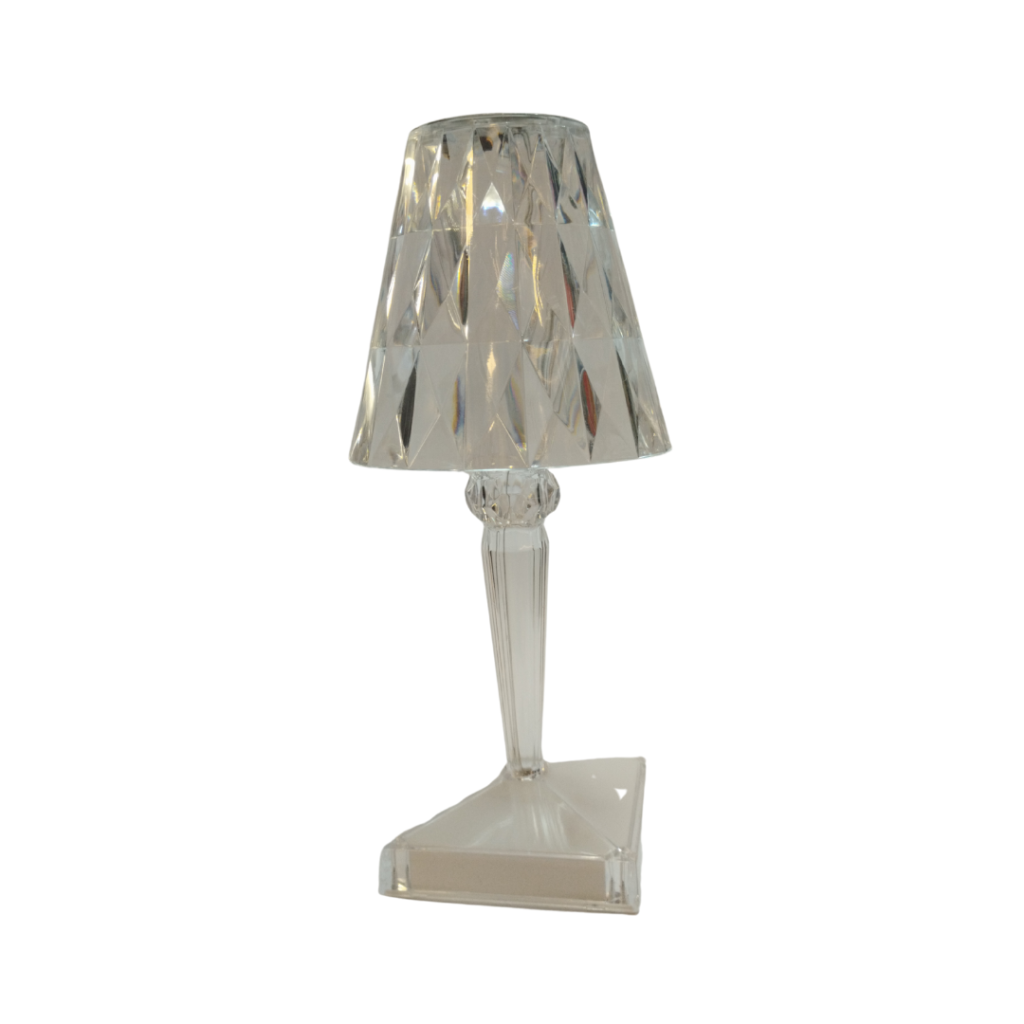 ABAJOUR LUMINÁRIA CRISTAL DE MESA - 25X8,5CM - FLORARTE