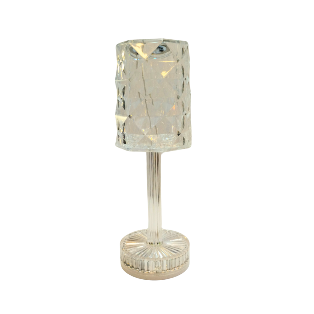 ABAJOUR LUMINÁRIA CRISTAL DE MESA - 26X9CM - FLORARTE