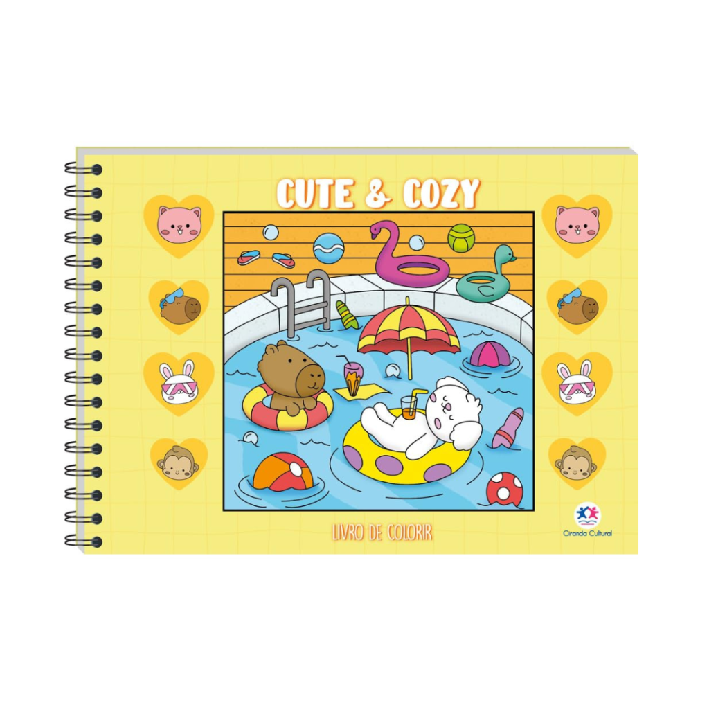 LIVRO DE - COLORIR - CUTE & COZY - CIRANDA CULTURAL 