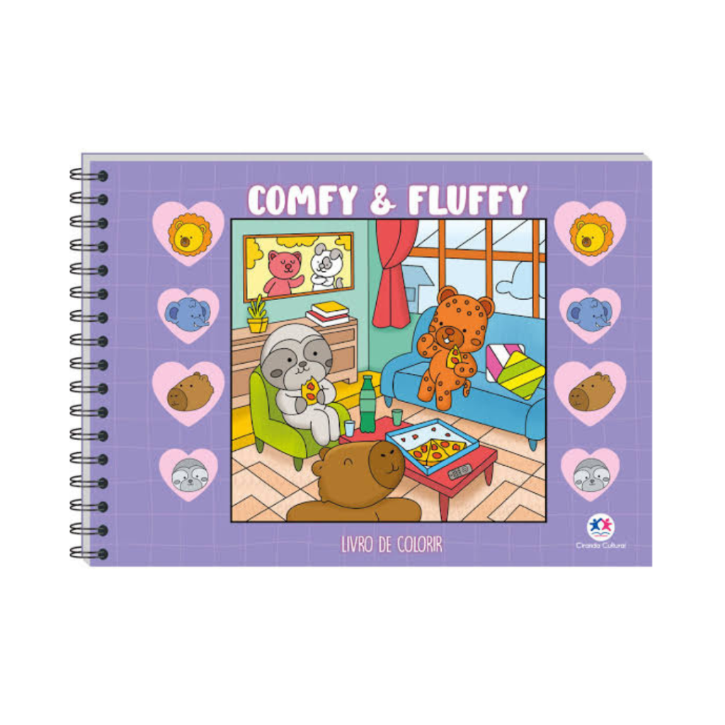 LIVRO DE COLORIR - COMFY & FLUFFY - CIRANDA CULTURAL 