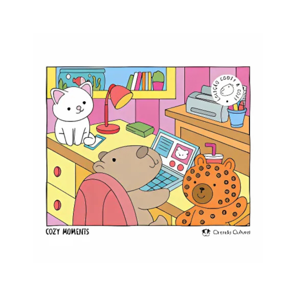 LIVRO DE COLORIR - COZY MOMENTS - CIRANDA CULTURAL 
