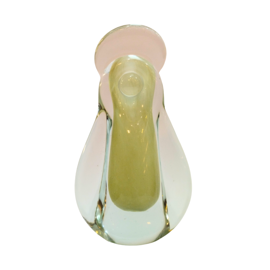 SANTA DE VIDRO - VERDE - 15,5X9CM - FLORARTE 