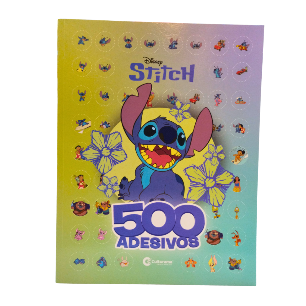 LIVRO DE COLORIR - COM ATIVIDADES E 500 ADESIVOS - STITCH - CULTURAMA