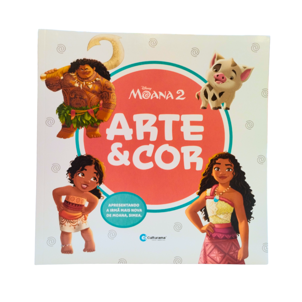 LIVRO DE COLORIR - ARTE & COR - MOANA 2 - CULTURAMA