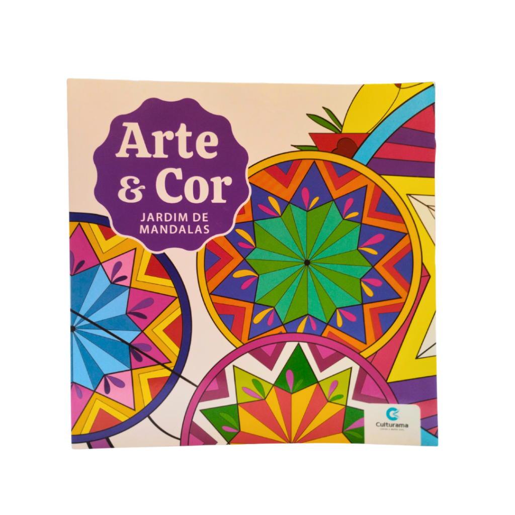 LIVRO DE COLORIR - ARTE & COR - JARDIM DE MANDALAS - CULTURAMA