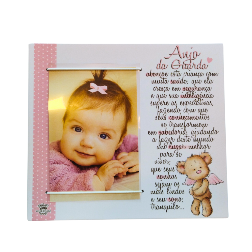 PORTA RETRATO - ANJO DA GUARDA - MENINA - ZENIR DIZARS 