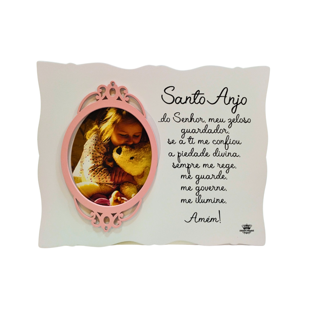PORTA RETRATO - SANTO ANJO - MENINO E MENINA - ZENIR DIZARS 