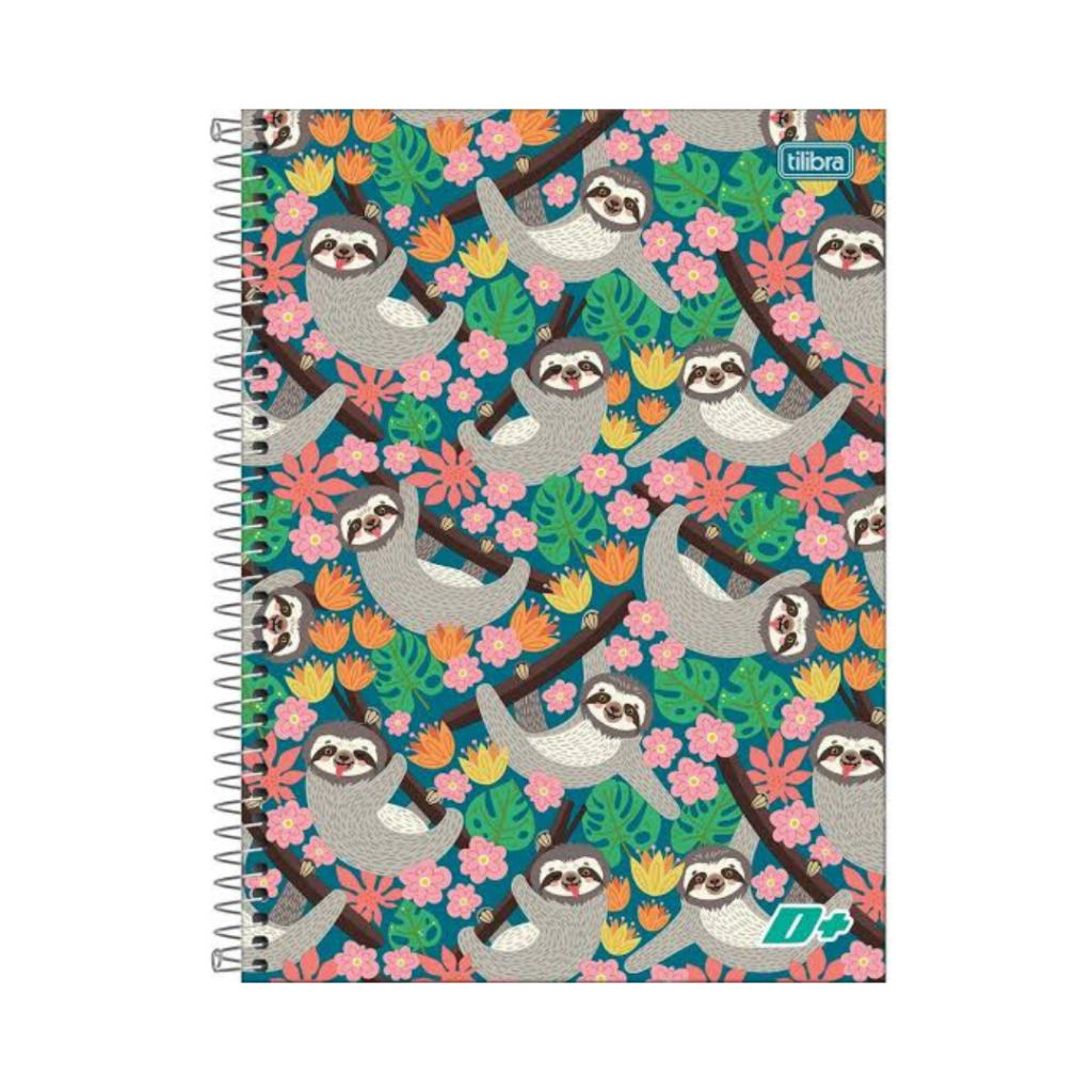 CADERNO D+ - PREGUIÇA - TAMANHO COLEGIAL - 200 PAGINAS - TILIBRA