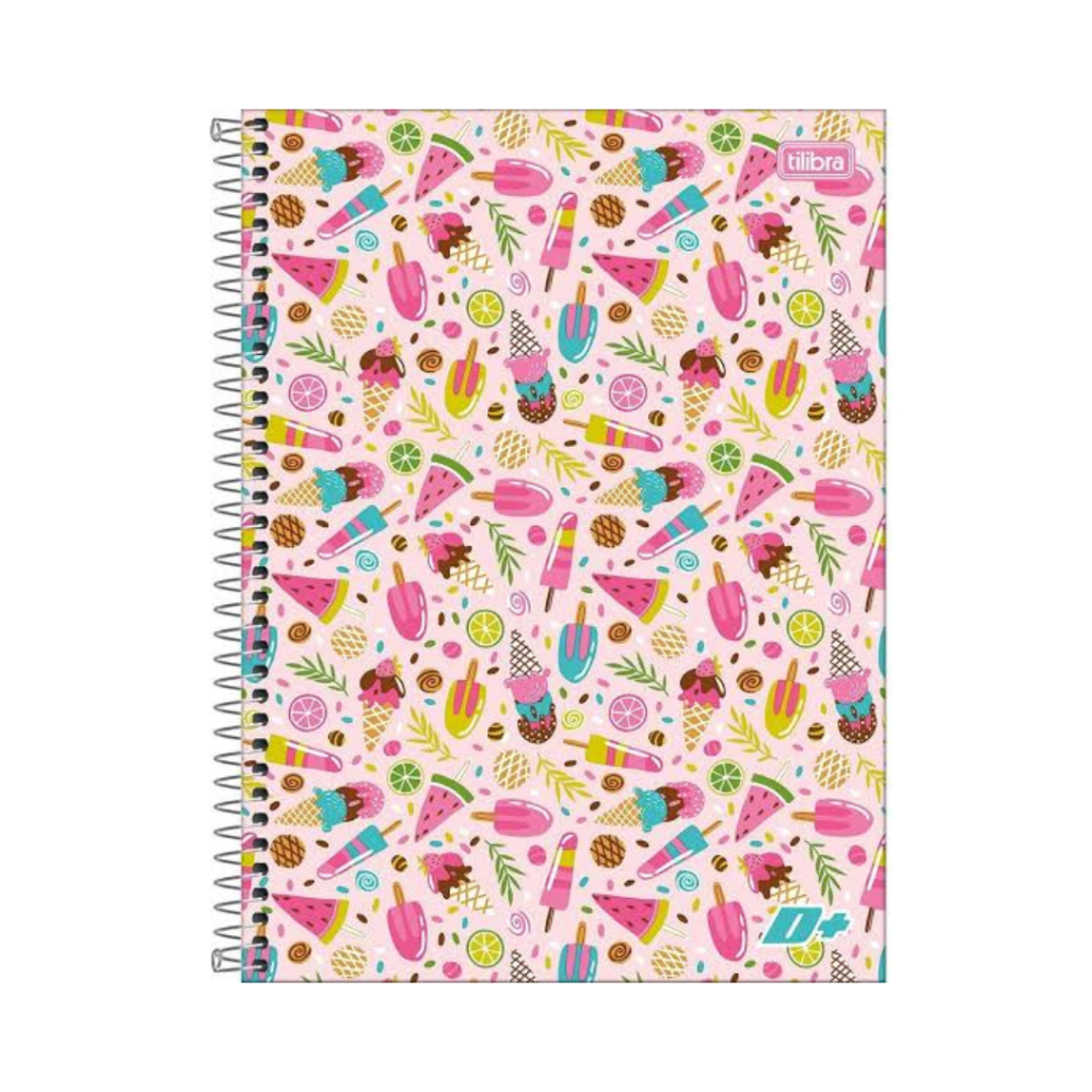 CADERNO D+ - SORVETES - TAMANHO COLEGIAL - 200 PAGINAS - TILIBRA