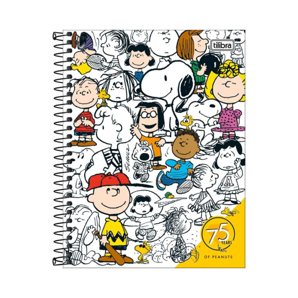 CADERNO - TURMA DO SNOOPY - TAMANHO COLEGIAL - 10 MATÉRIAS - TILIBRA