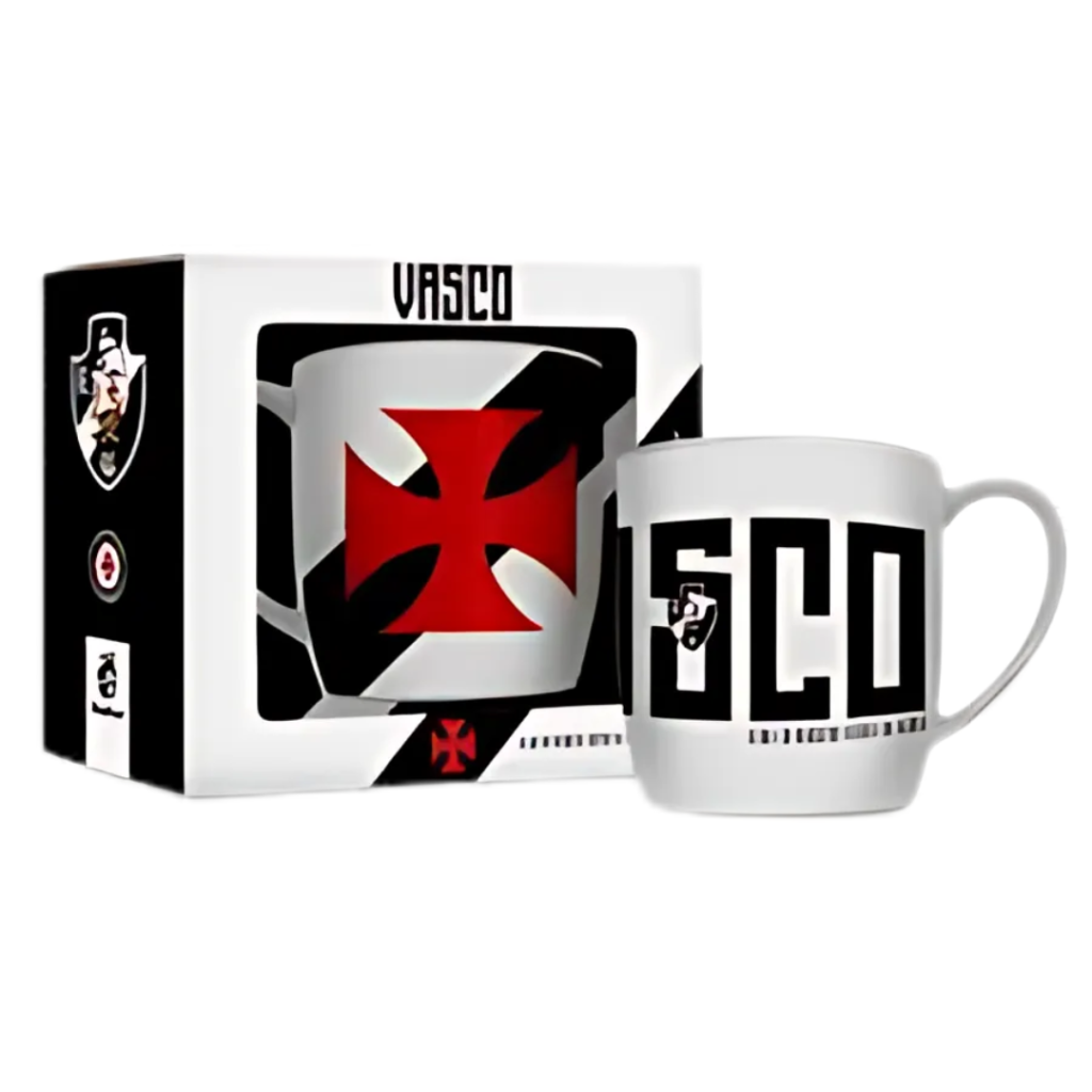CANECA PORCELANA - VASCO - 300ML - BRASFOOT 