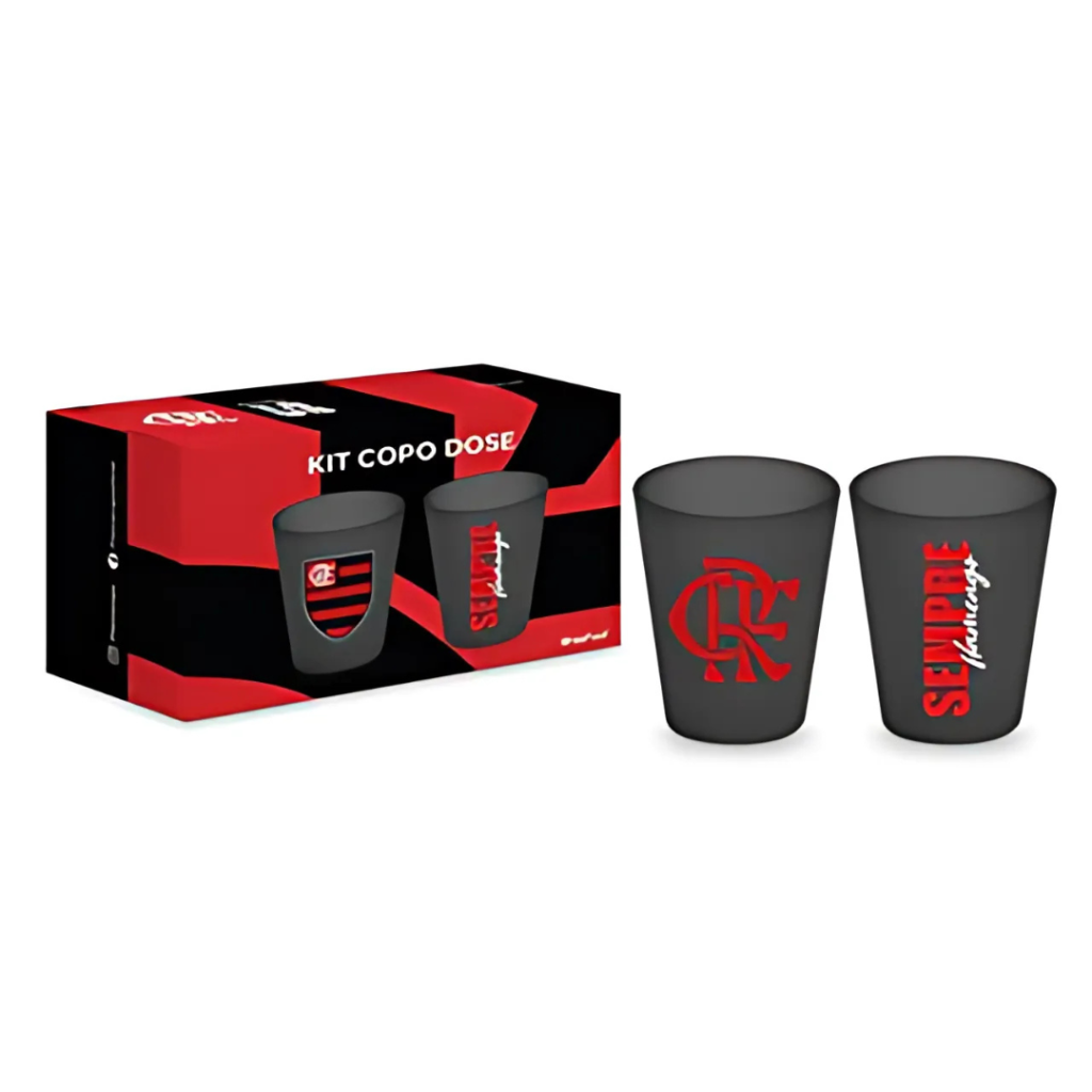 KIT COPO DOSE - SEMPRE FLAMENGO - BRASFOOT 