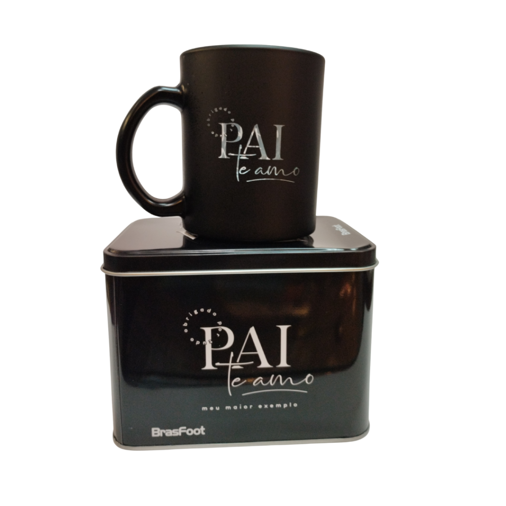 CANECA COM LATINHA - PAI TE AMO - BRASFOOT