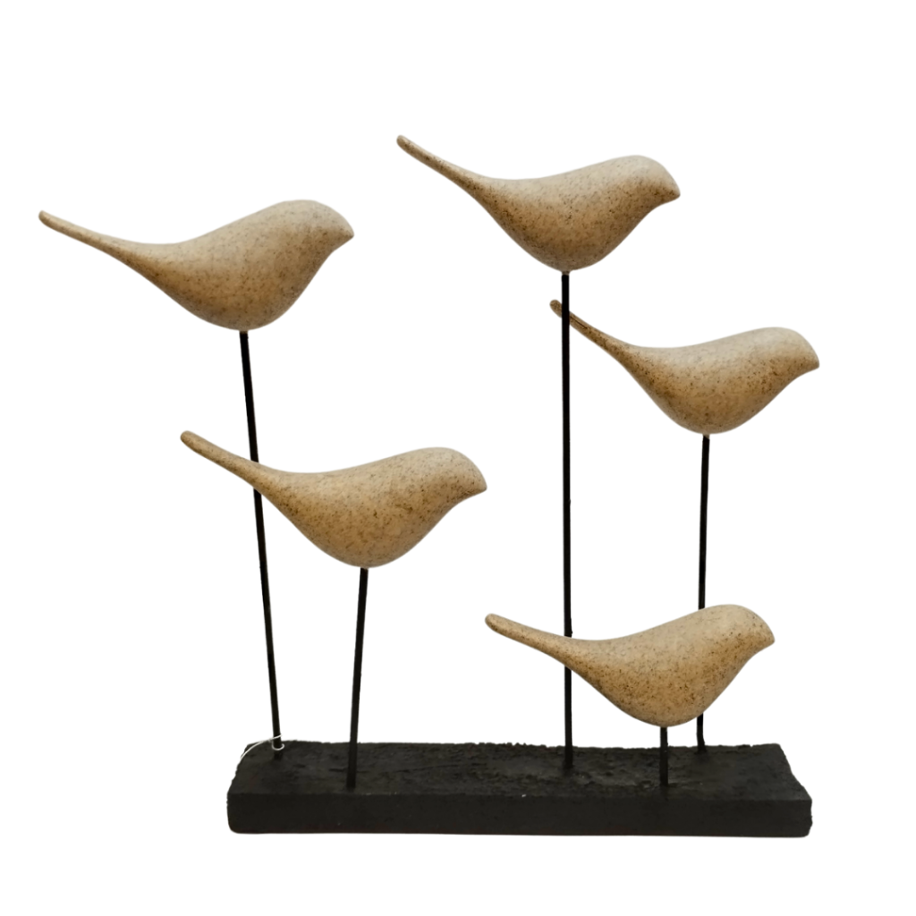 ESCULTURA 5 PASSARINHOS - FLORARTE