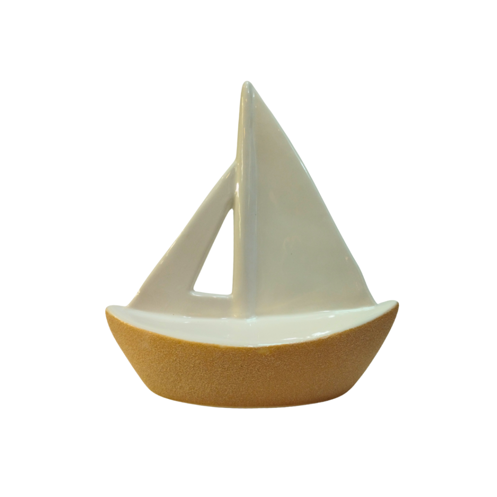 BARCO BRANCO CERÂMICA - PEQUENO - FLORARTE