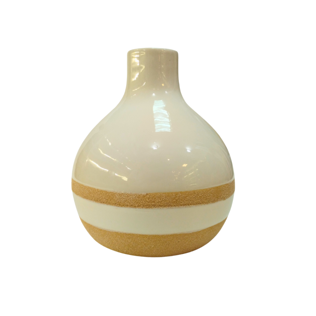 VASO COM BICO - BRANCO - CERÂMICA - FLORARTE