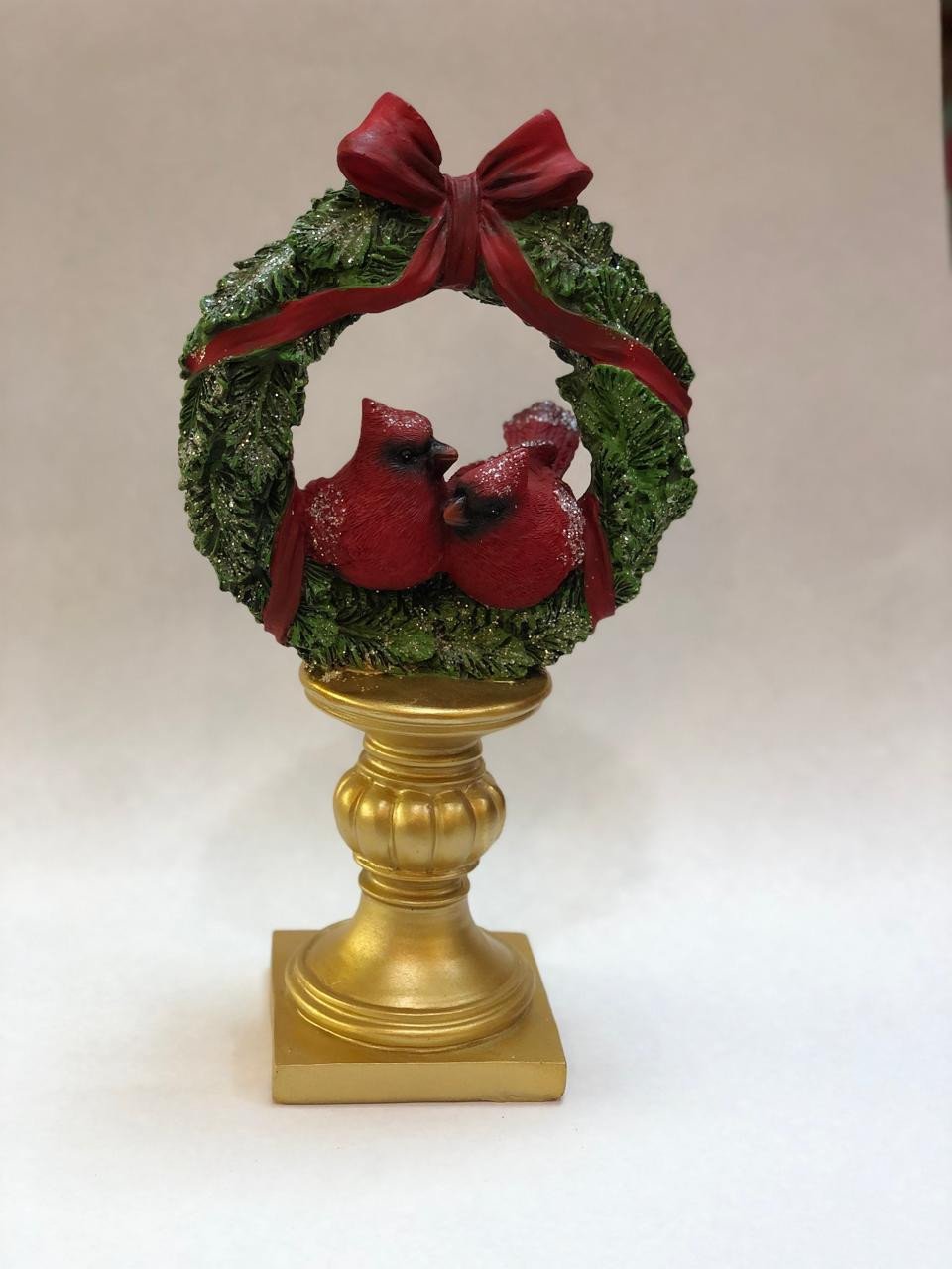 Escultura Guirlanda com Pássaros Vermelhos 