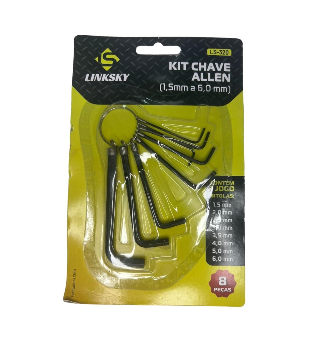 JOGO DE CHAVE ALLEN C/ 8 PEÇAS