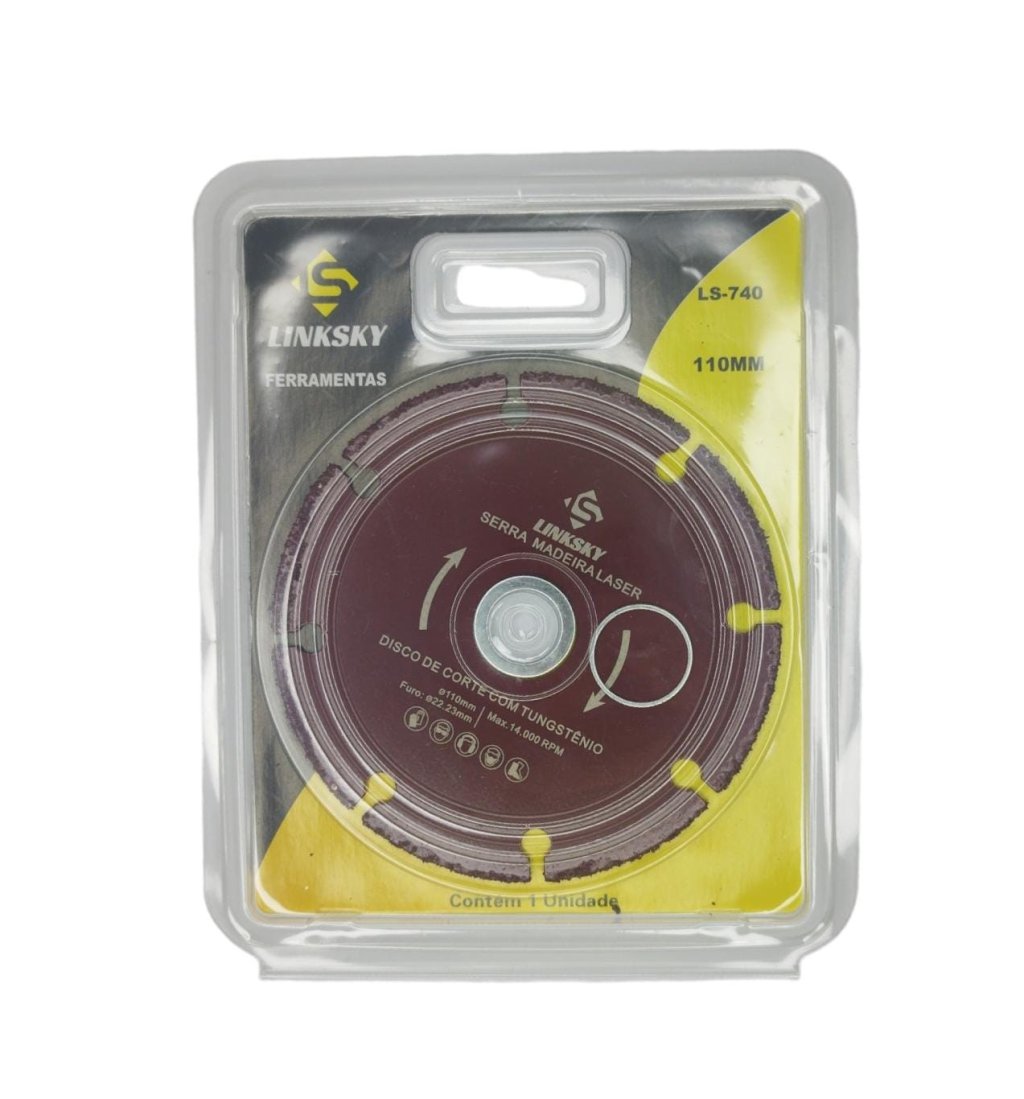 DISCO SERRA LASER TUNGSTENIO PARA MADEIRA 110MM X 22.23MM