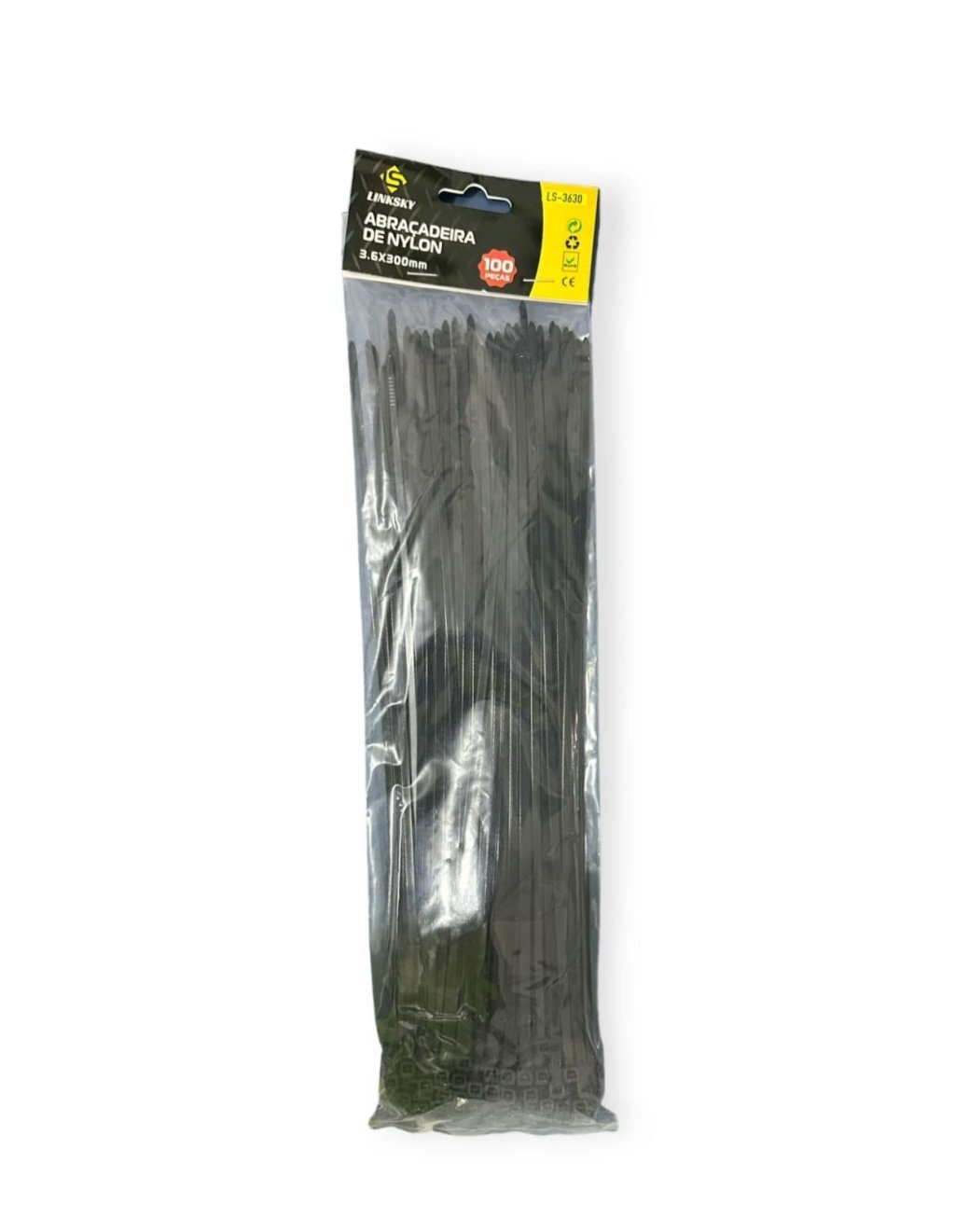 ABRAÇADEIRA DE NYLON COM 100 PEÇAS