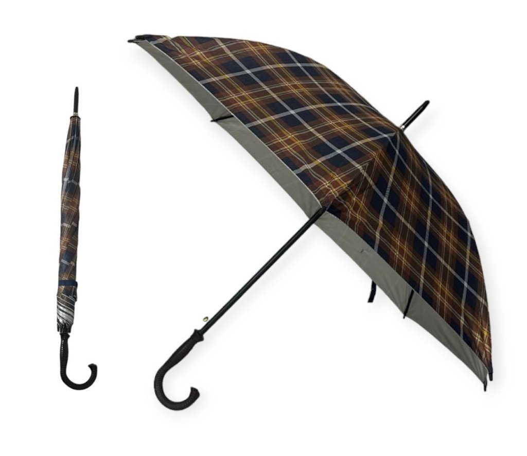GUARDA-CHUVA AUTOMÁTICO 60 CM COLORIDO 8 VARETAS DUPLAS PROTEÇÃO UV