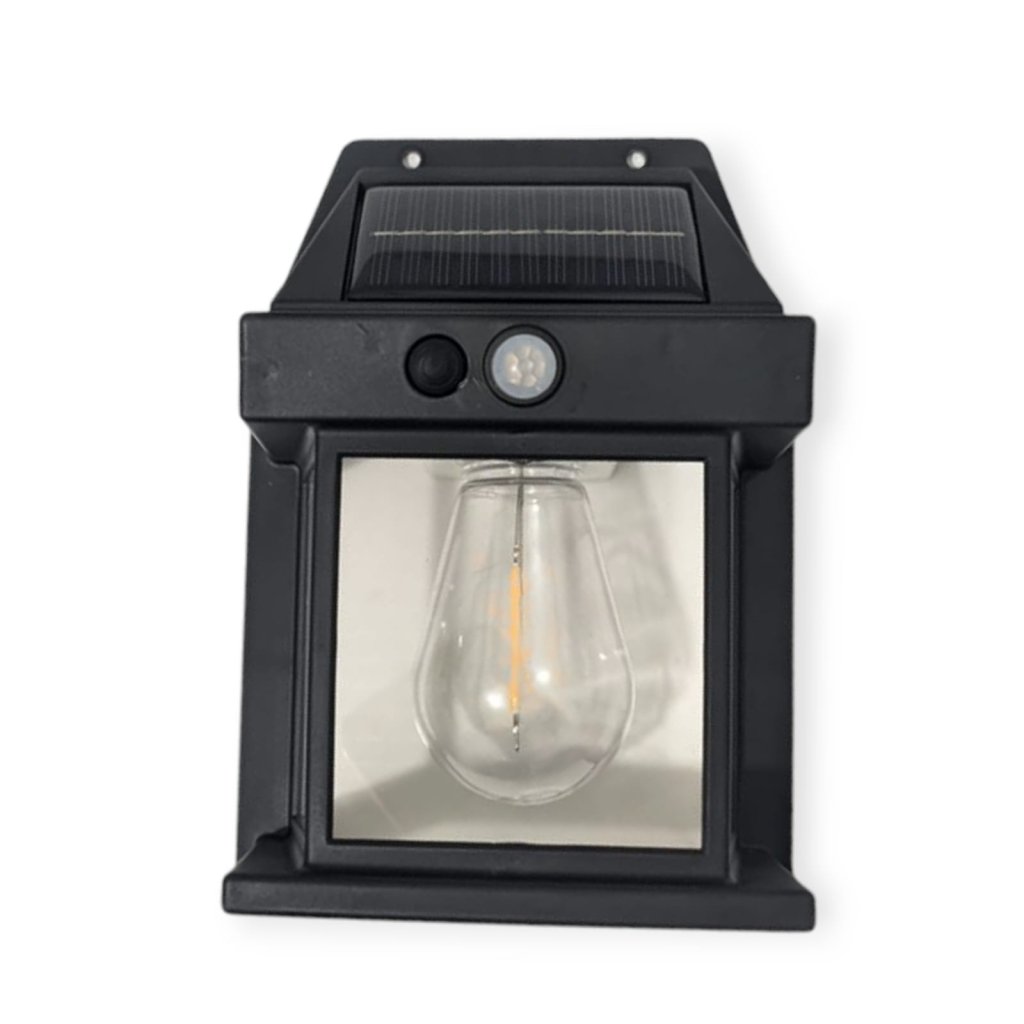 LUMINÁRIA ARANDELA RECARREGÁVEL SOLAR COM SENSOR