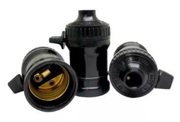 SOQUETE PARA LÂMPADA COM CHAVE