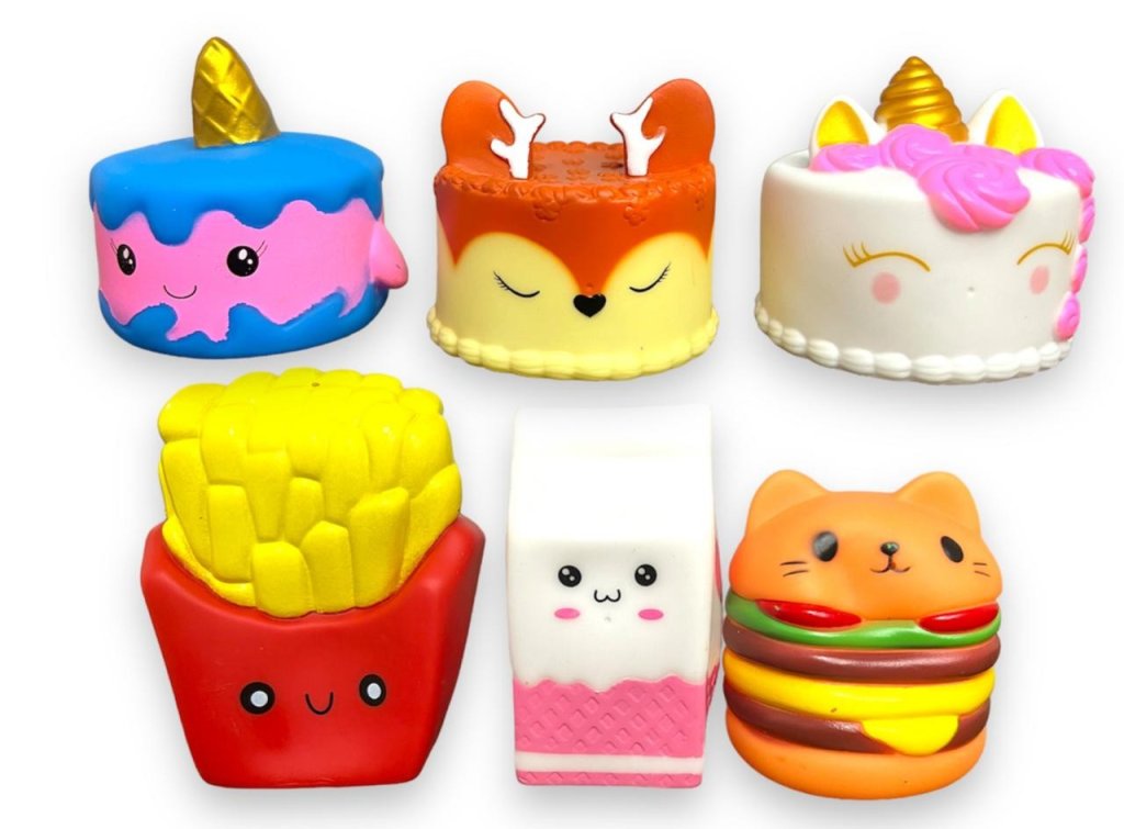 KIT DONUTS DE BORRACHA COM 6 PÇS