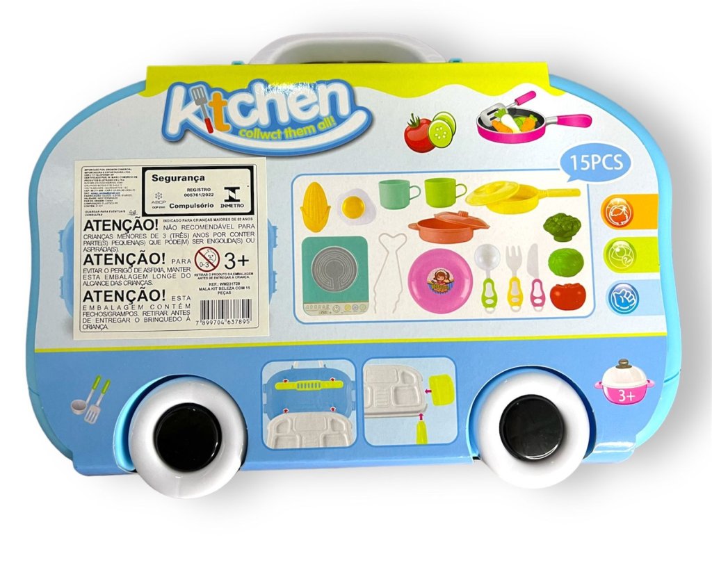 MALETA KIT DE COZINHA C/ 15 PEÇAS