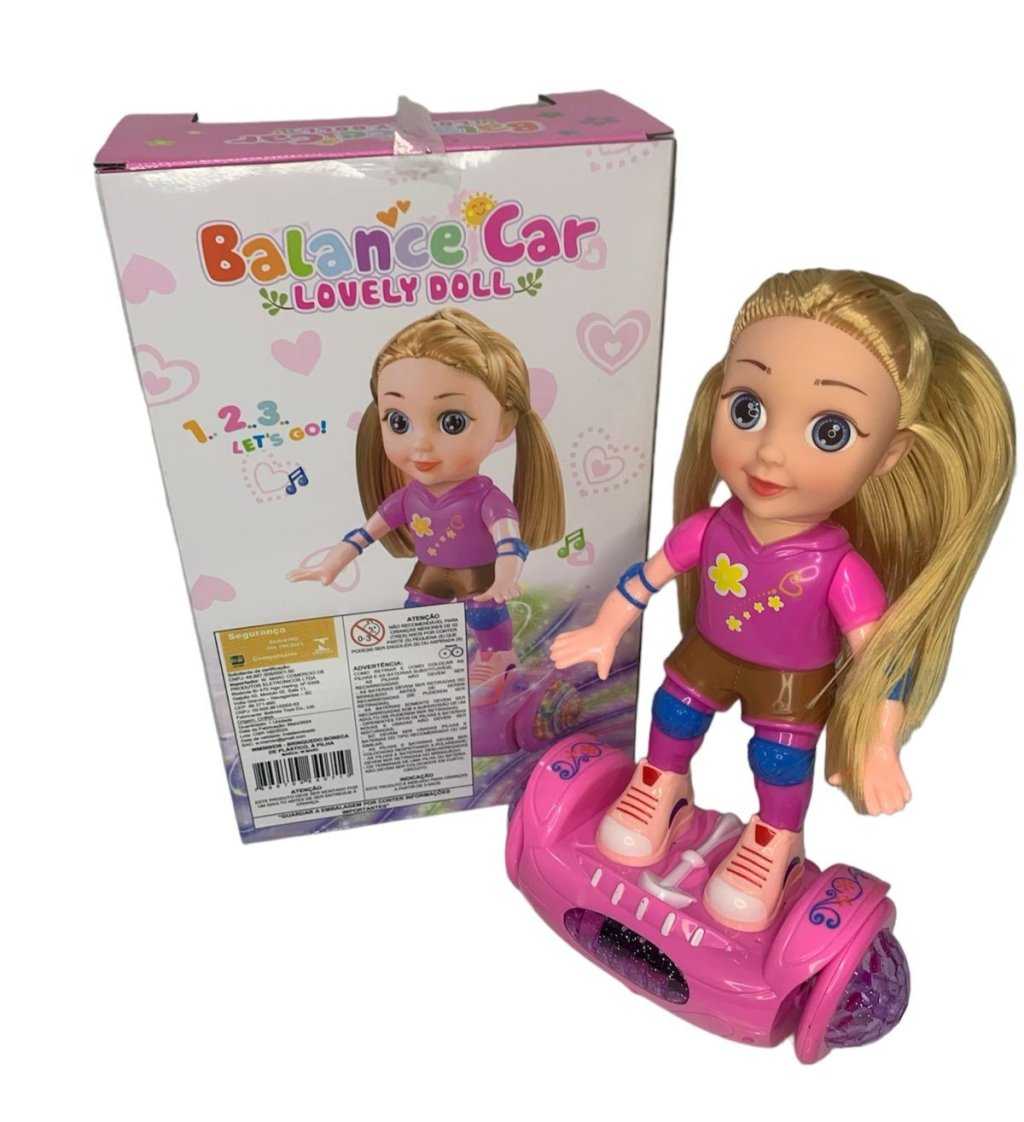 BONECA COM PROTEÇÃO NO OVERBOARD COM LUZ E MUSICA