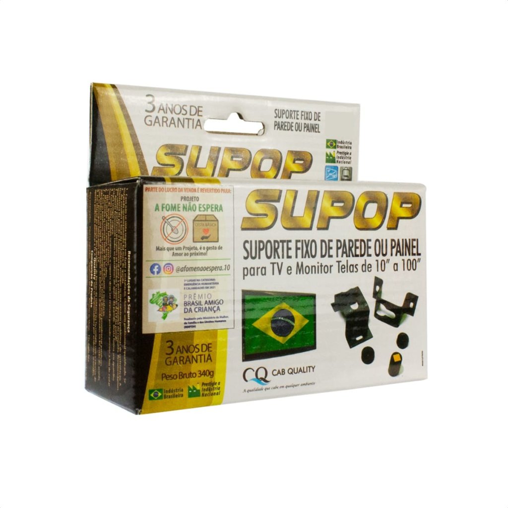 SUPORTE FIXO SUPOP 10''-100''