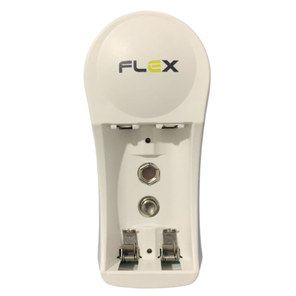 CARREGADOR DE PILHAS FLEX 2 COMPARTIMENTOS