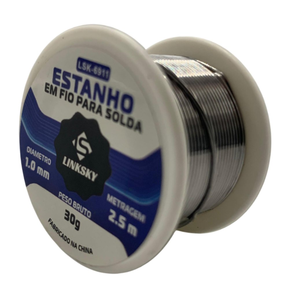 ESTANHO FIO DE SOLDA 1MM 30G