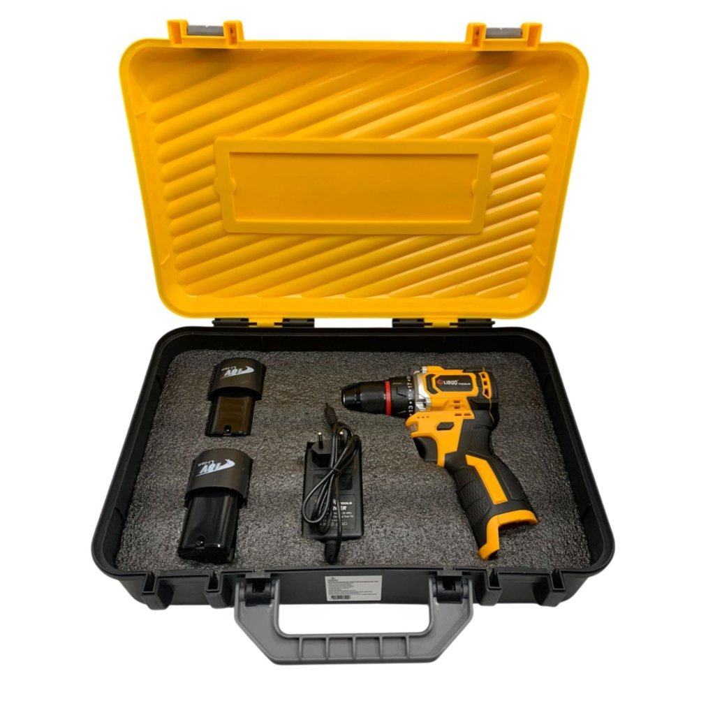 FURADEIRA PARAFUSADEIRA 3/8 C/ 2 BATERIAS 18V LITIO C/ MALETA