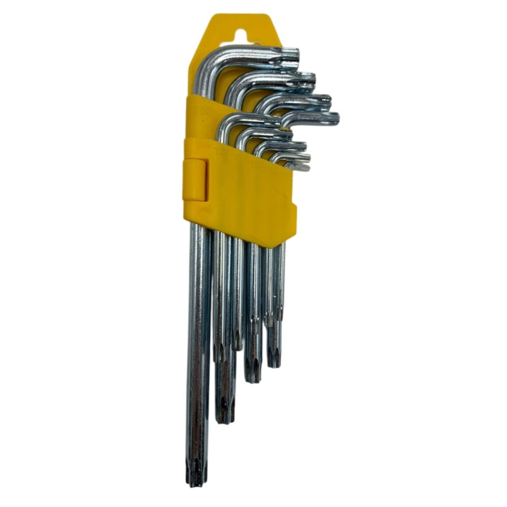 CHAVE TORX MEDIO CROMADO C/ 9 PÇS