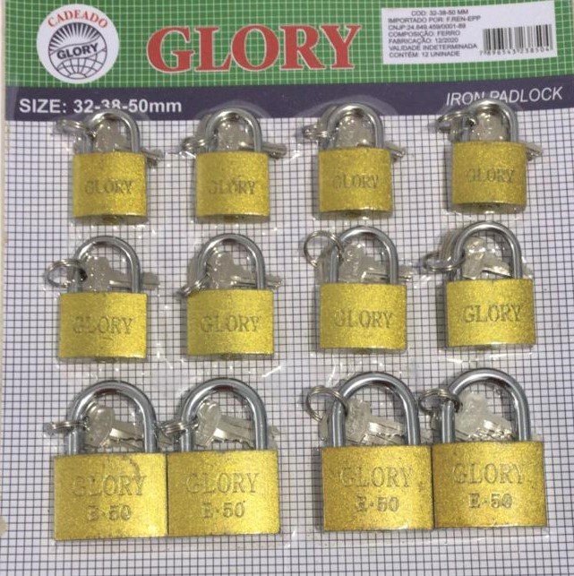 CADEADO 32-38-50mm c/12