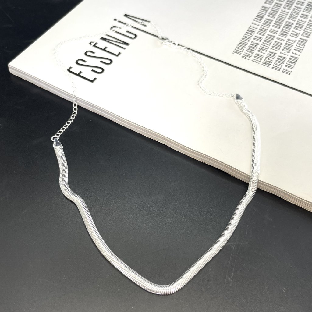 Colar malha prata 2mm