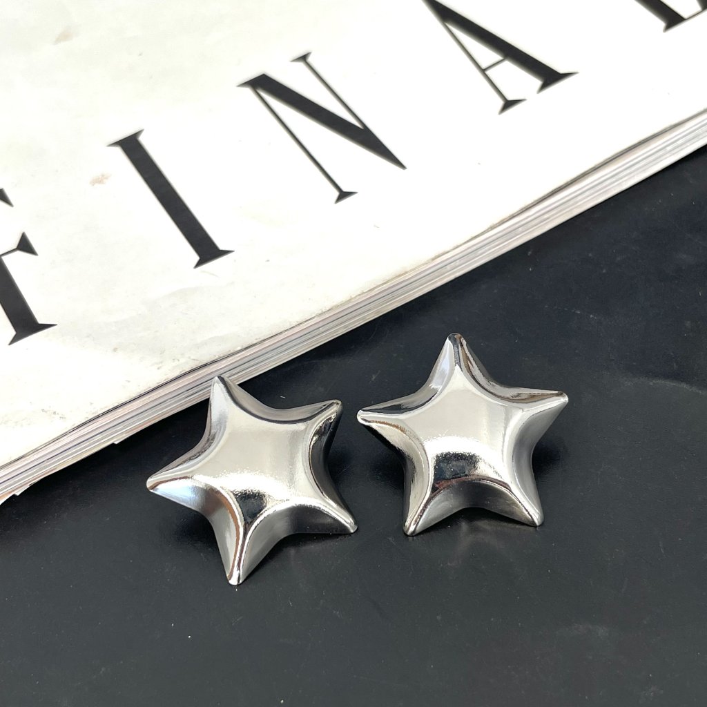 Brinco estrela prata 