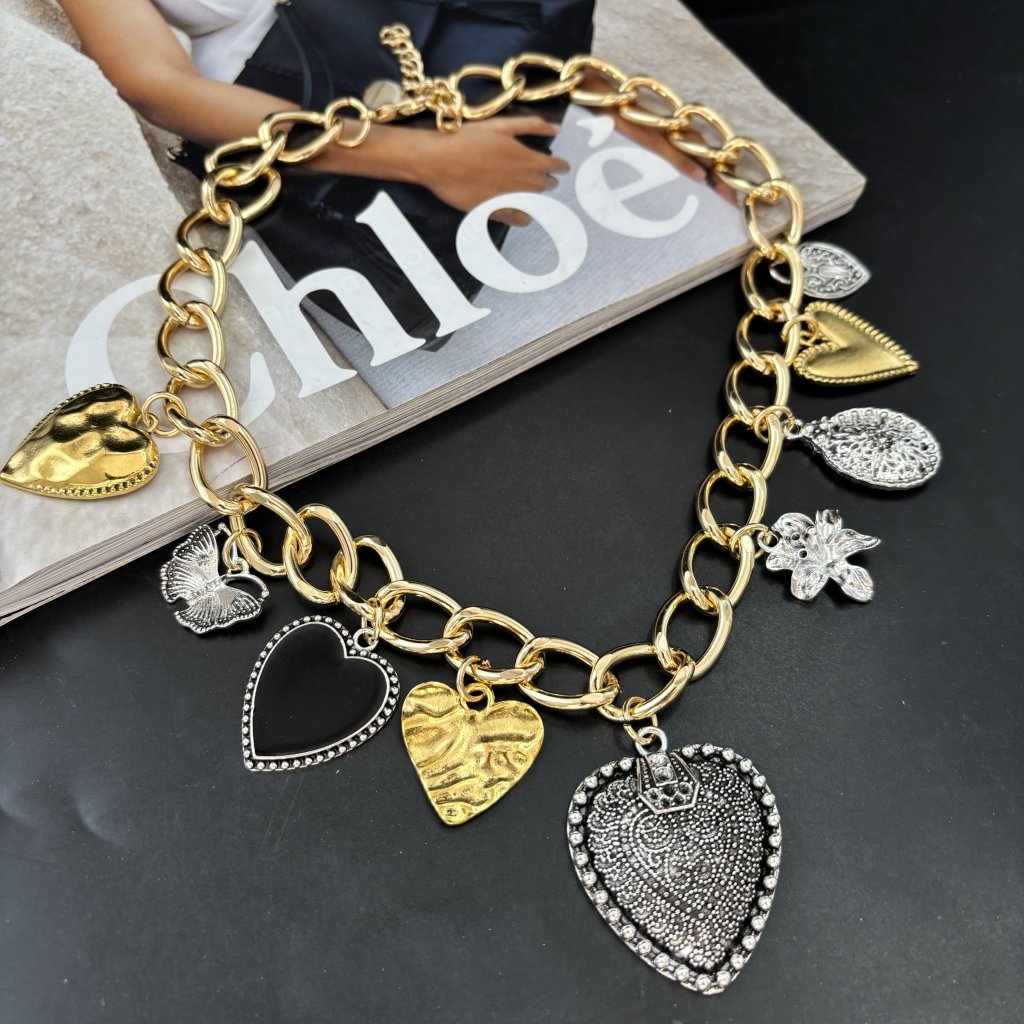 Colar mix prata e dourado