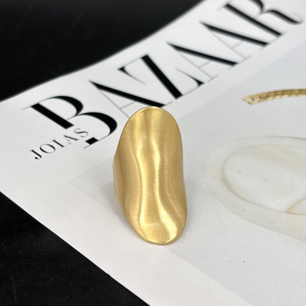 Anel escovado Elegance 