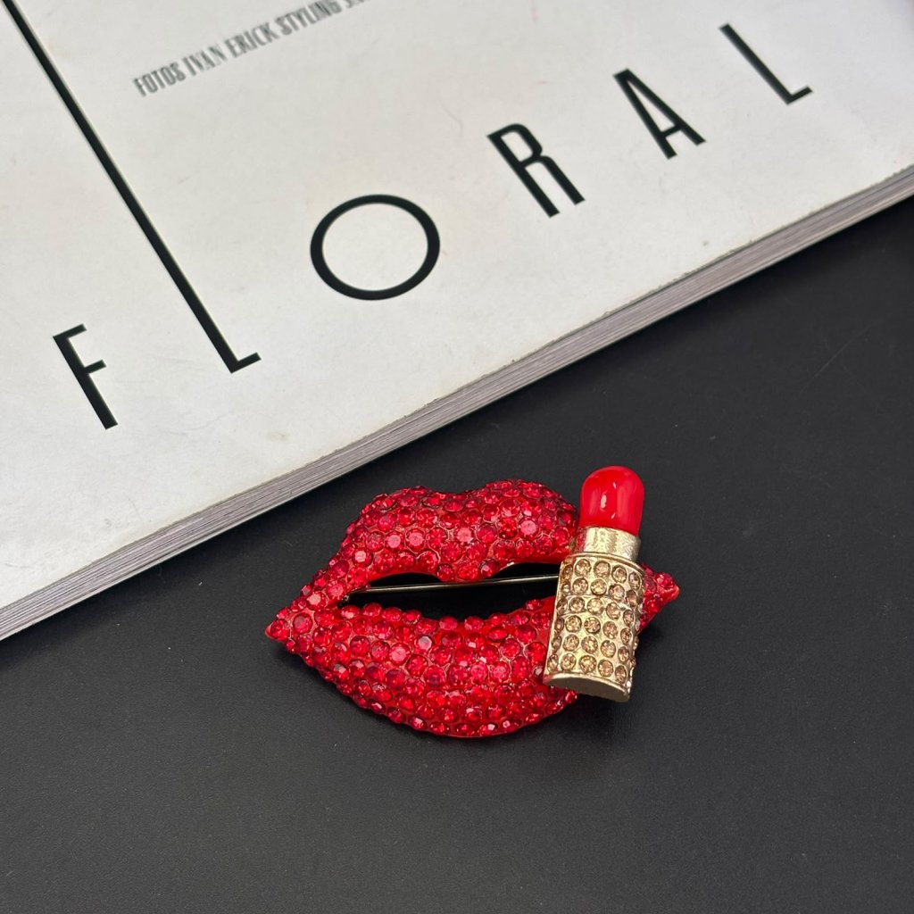 Broche Baton Vermelho