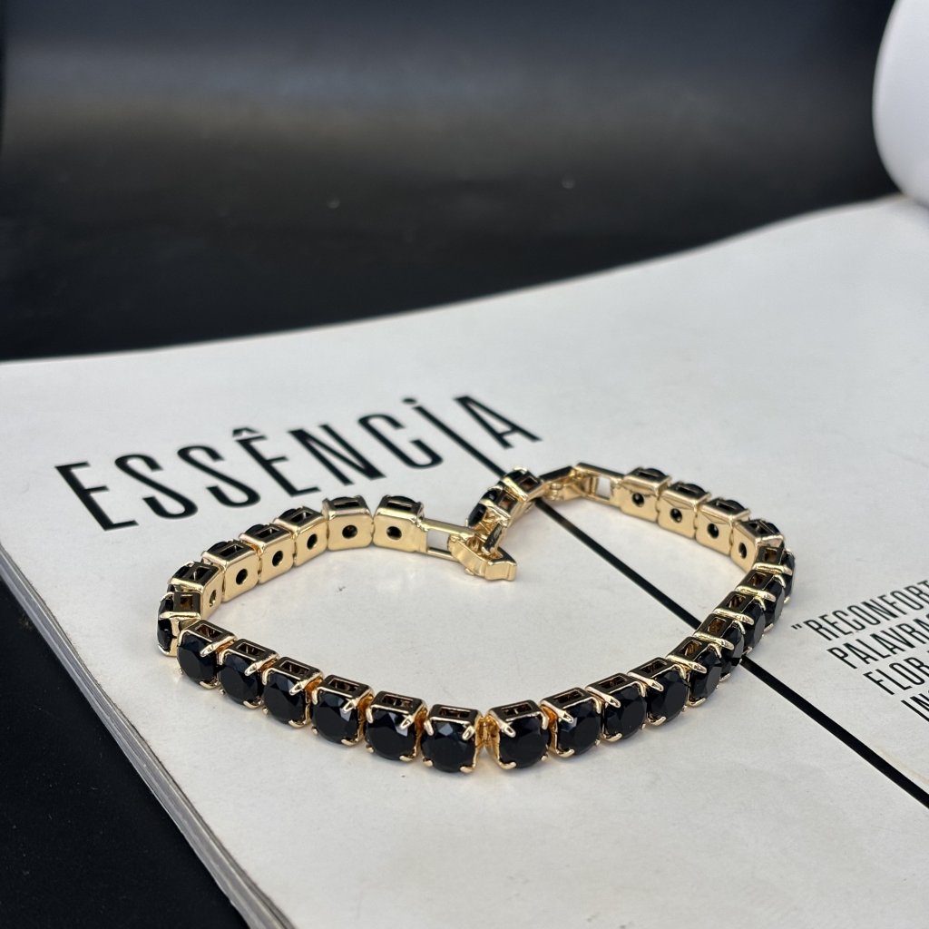 Pulseira Black zircônia 